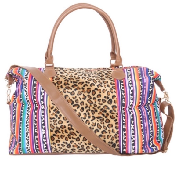 NWT Aztec animal print duffel bag - Picture 2 of 2